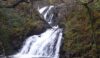 Impressive flow down Black Water Falls