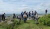 Walkers enjoy the view over the Derwent valley