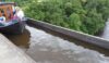 There's no handrail on the water side