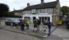 Checking out the shops before the walk starts