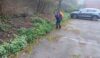 A dutiful wife scours the car park for the key to her husband's camper van