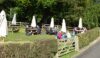 Lunch in the sun at Wincle Brewery