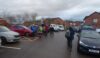 Ready to set off for fresh air and exercise leaving the Booze Bargains behind