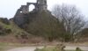 The folly at Mow Cop. No need to climb it this time.