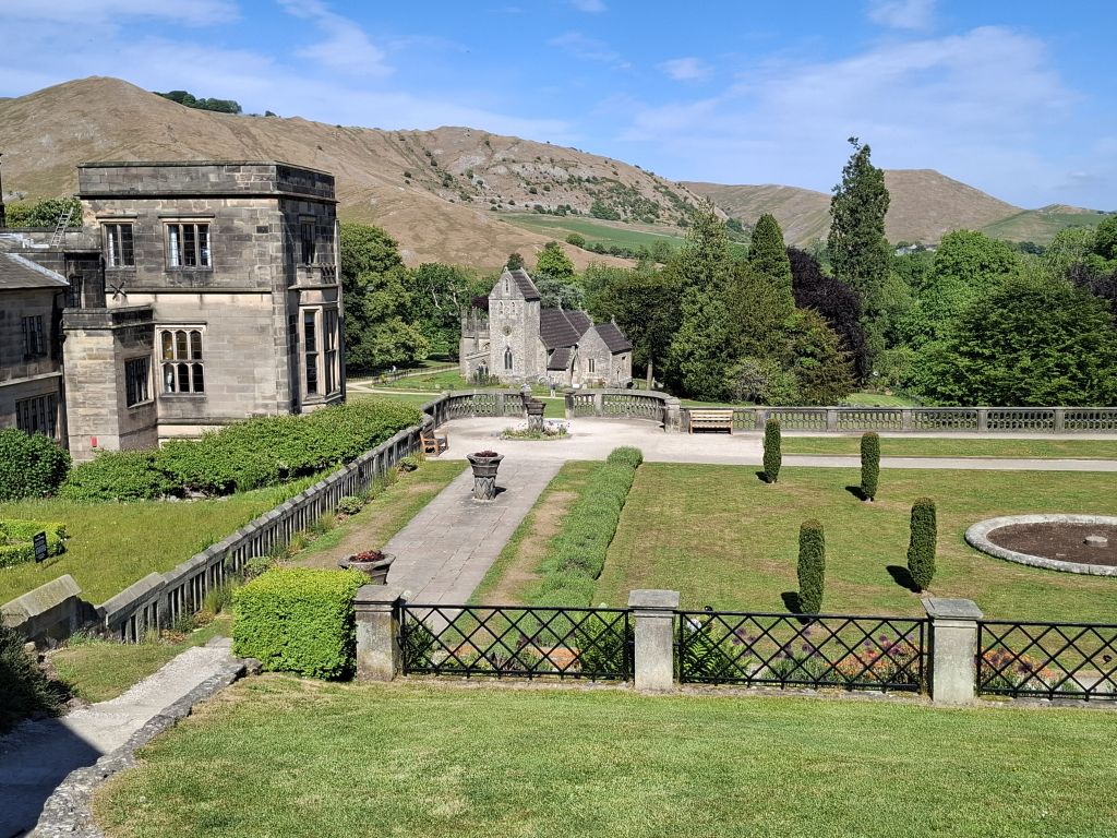 View from Ilam Tea Room terrace