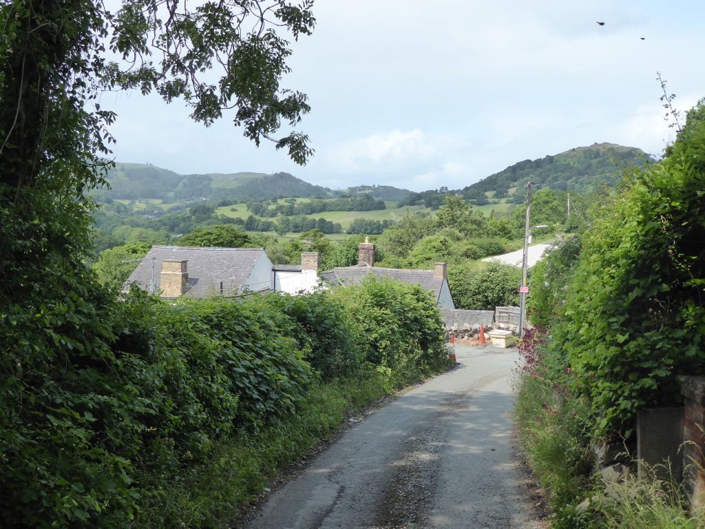 Pause for breath and a look back towards Llangollen