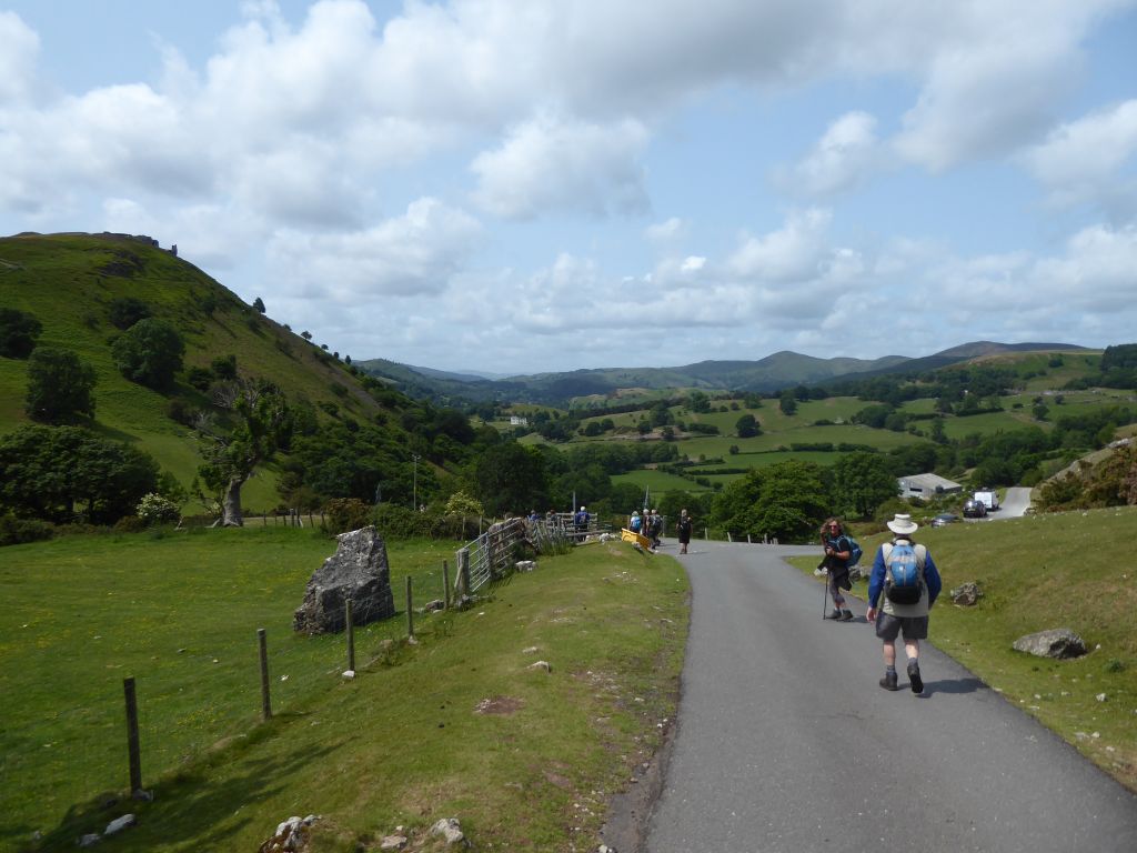 Hoping to skirt the hill of Castell Dinas Brân