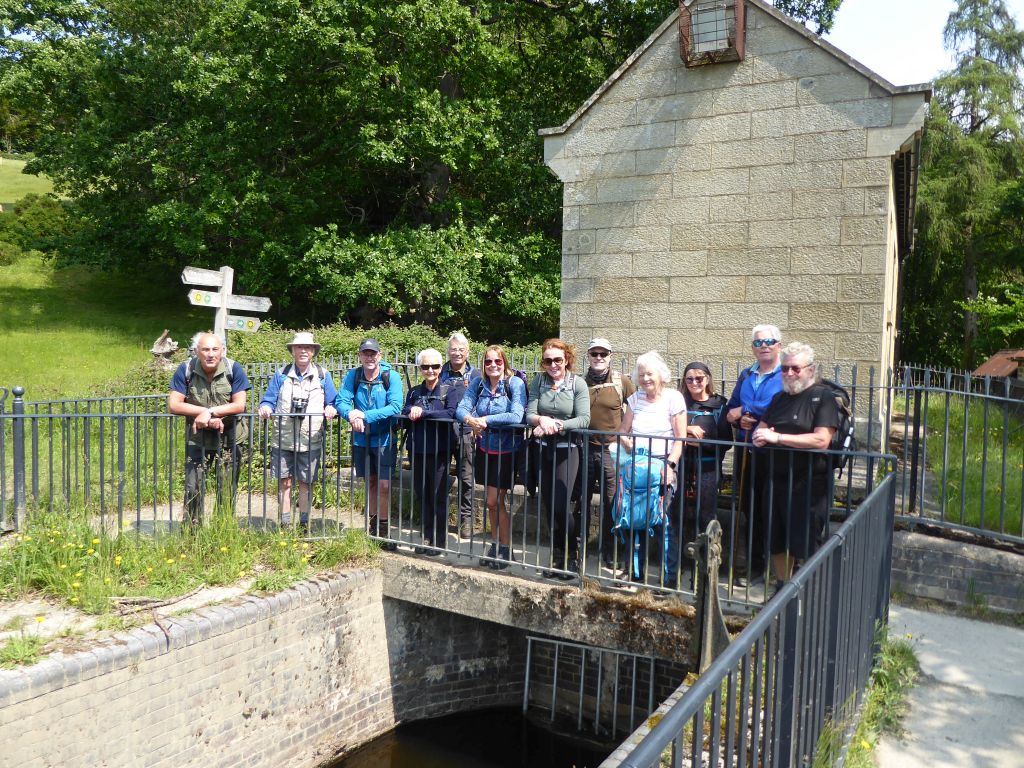 The group over the intake for the canal network