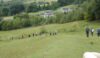 The group makes its way down to Stoney Middleton