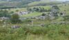 Looking down on Eyam as the walk comes to an end