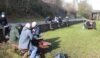 The walkers relive social distancing at lunchtime