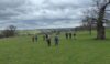 The weather was mostly cloudy