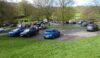 The car park at Ilam Hall