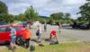 Preparing to leave the car park at Chirk Castle